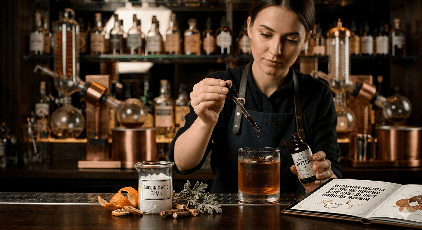 Янтарная кислота: недооценённый игрок в рецептуре биттеров Thumbnail Image